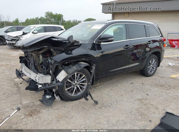 5TDJZRFH8HS465162 2017 TOYOTA HIGHLANDER Black Przód lewy