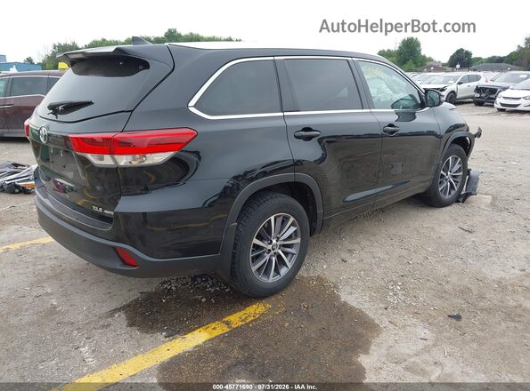5TDJZRFH8HS465162 2017 TOYOTA HIGHLANDER Black Tył prawy