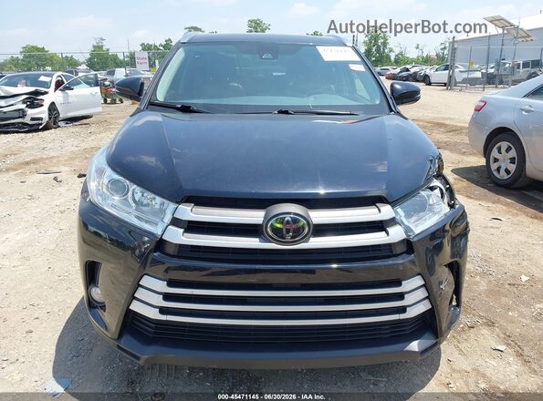 5TDJZRFH8JS528945 2018 TOYOTA HIGHLANDER Black Սարքավորումների վահանակի տեսք