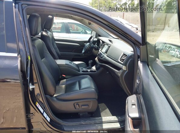 5TDJZRFH8JS528945 2018 TOYOTA HIGHLANDER Black Սալոնի դիմացի տեսք