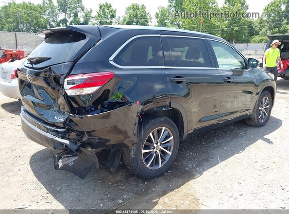 5TDJZRFH8JS528945 2018 TOYOTA HIGHLANDER Black Հետևի աջ