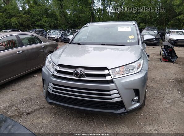5TDJZRFH8JS552582 2018 TOYOTA HIGHLANDER Gray Widok zestawu wskaźników