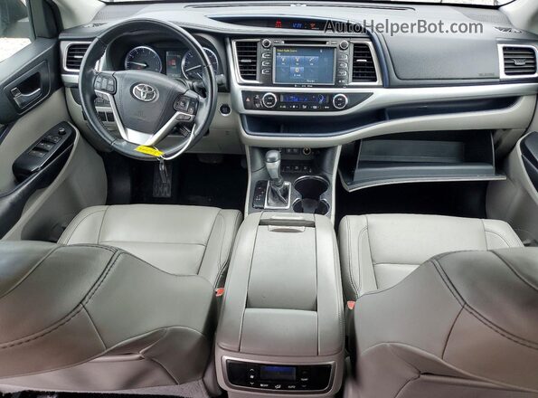 5TDJZRFH8JS552971 2018 TOYOTA HIGHLANDER Gray Widok deski rozdzielczej