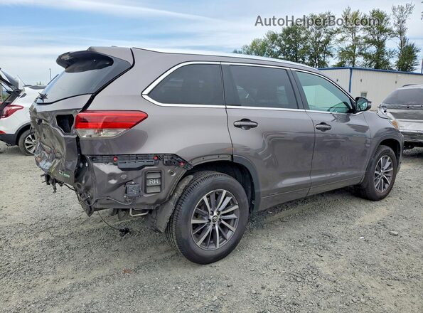 5TDJZRFH8JS552971 2018 TOYOTA HIGHLANDER Gray Tył prawy