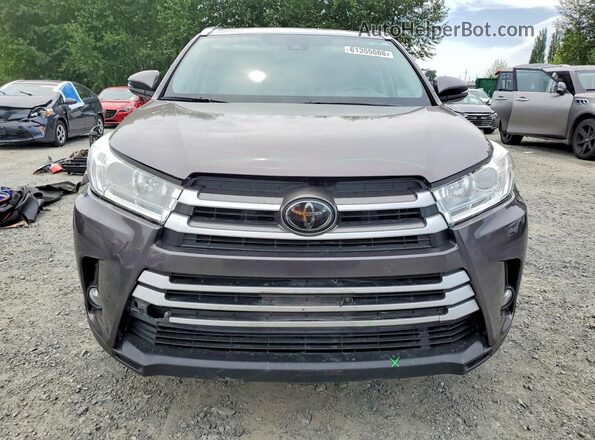 5TDJZRFH8JS552971 2018 TOYOTA HIGHLANDER Gray Widok z przodu