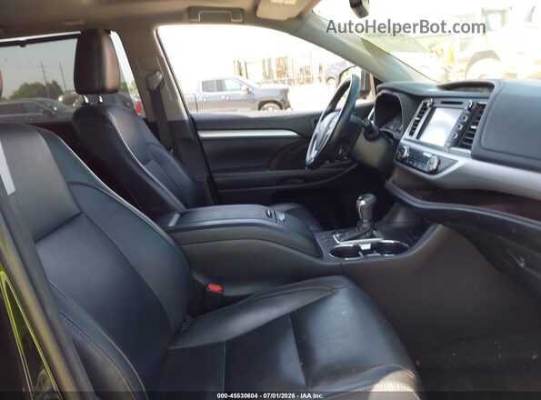 5TDJZRFH8JS825911 2018 TOYOTA HIGHLANDER Black წინა სალონის ხედი