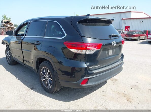 5TDJZRFH8JS825911 2018 TOYOTA HIGHLANDER Black უკანა მარცხენა