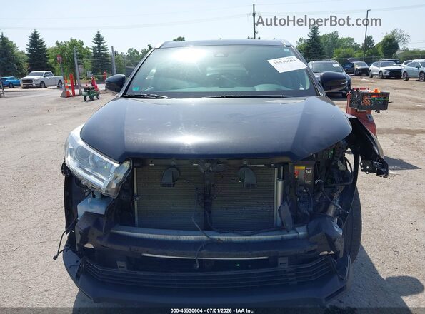 5TDJZRFH8JS825911 2018 TOYOTA HIGHLANDER Black ხელსაწყოთა პანელის ხედი