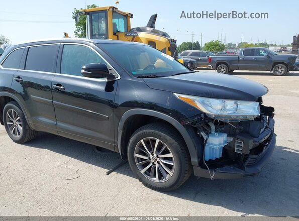 5TDJZRFH8JS825911 2018 TOYOTA HIGHLANDER Black უკანა სალონის ხედი
