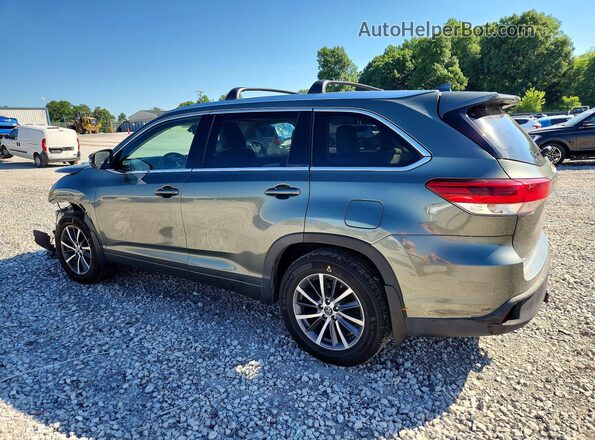5TDJZRFH8JS856785 2018 TOYOTA HIGHLANDER Green Trasero izquierdo