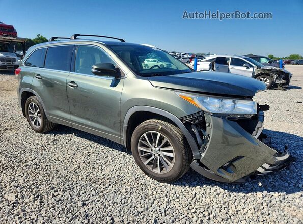 5TDJZRFH8JS856785 2018 TOYOTA HIGHLANDER Green Delantero derecho