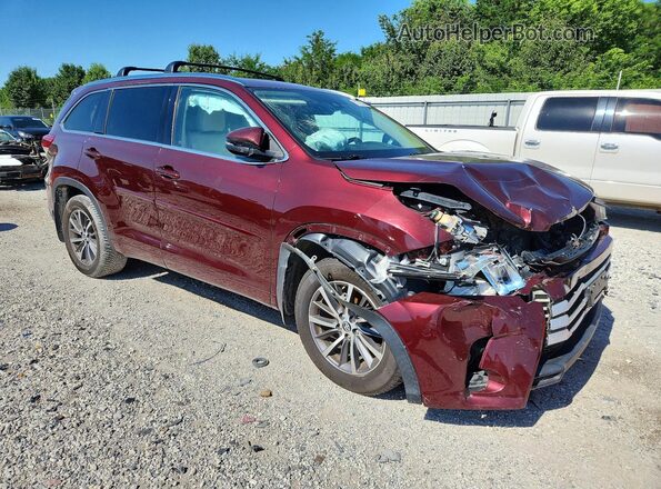 5TDJZRFH8JS906150 2018 TOYOTA HIGHLANDER Maroon Առջևի աջ