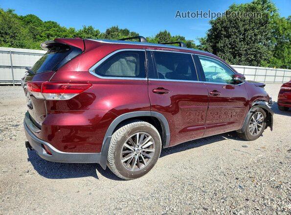 5TDJZRFH8JS906150 2018 TOYOTA HIGHLANDER Maroon Հետևի աջ