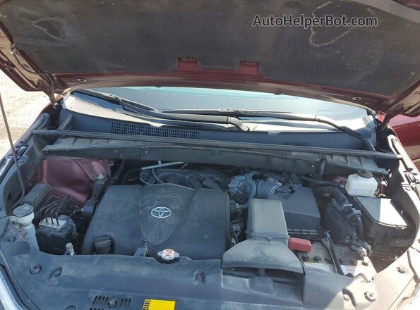 5TDJZRFH8KS704247 2019 TOYOTA HIGHLANDER Бордовый Вид подкапотного пространства