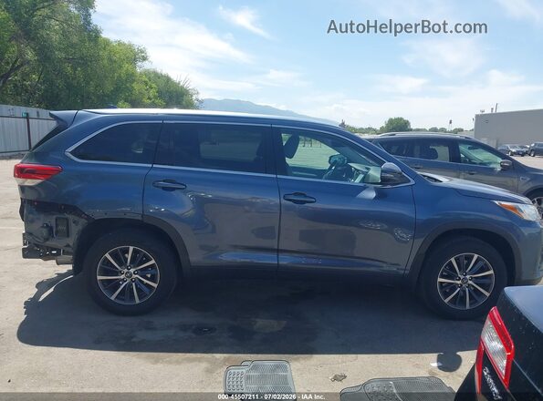 5TDJZRFH8KS985059 2019 TOYOTA HIGHLANDER Синий Панорамный вид салона 360°
