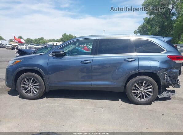 5TDJZRFH8KS985059 2019 TOYOTA HIGHLANDER Синий 