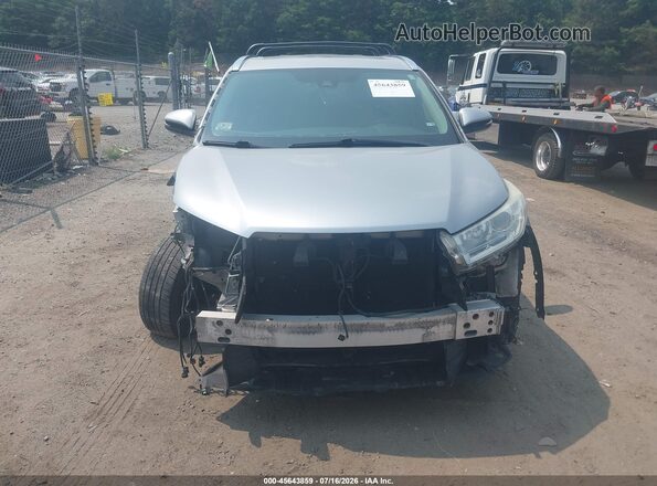 5TDJZRFH9HS478762 2017 TOYOTA HIGHLANDER Silver Vista frontal
