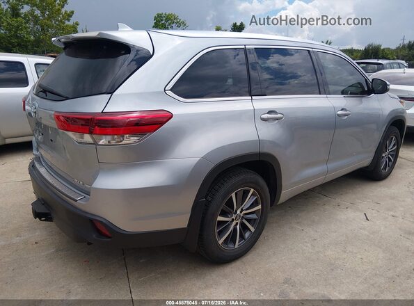 5TDJZRFH9JS492747 2018 TOYOTA HIGHLANDER Gray Rear right
