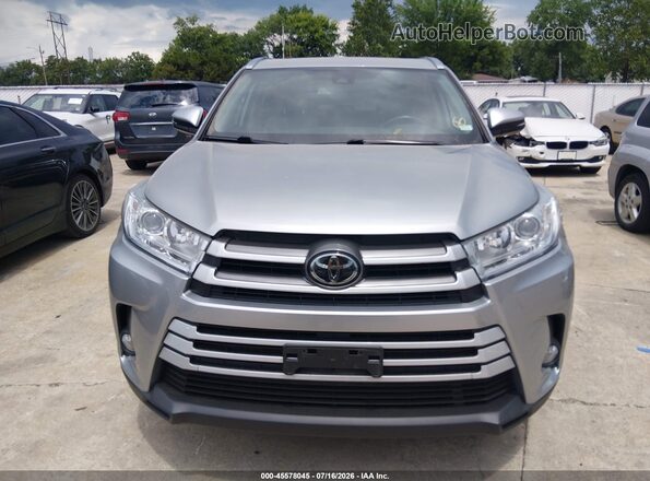 5TDJZRFH9JS492747 2018 TOYOTA HIGHLANDER Gray Instrument cluster view
