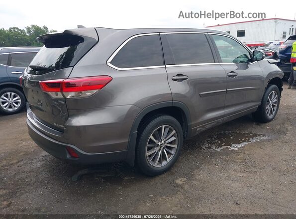 5TDJZRFH9JS527447 2018 TOYOTA HIGHLANDER Gray Հետևի աջ