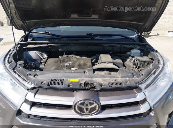 5TDJZRFH9JS527982 2018 TOYOTA HIGHLANDER Gray უკანა ხედი