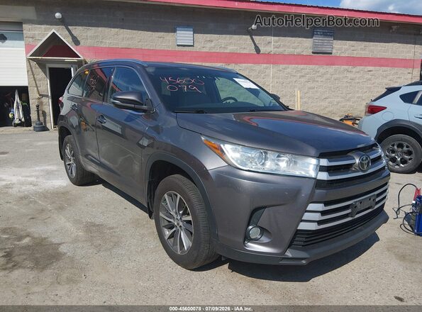 5TDJZRFH9JS527982 2018 TOYOTA HIGHLANDER Gray 
