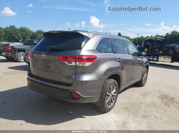 5TDJZRFH9JS527982 2018 TOYOTA HIGHLANDER Gray 