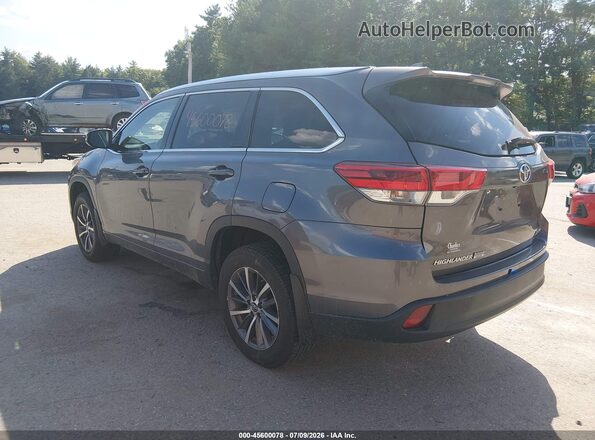 5TDJZRFH9JS527982 2018 TOYOTA HIGHLANDER Gray 