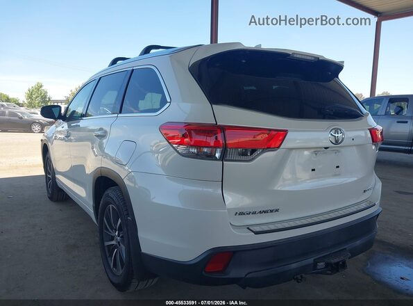 5TDJZRFH9JS548640 2018 TOYOTA HIGHLANDER White Задня ліва чверть