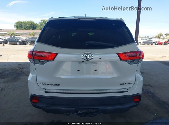 5TDJZRFH9JS548640 2018 TOYOTA HIGHLANDER White 