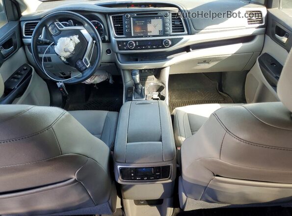 5TDJZRFH9JS560643 2018 TOYOTA HIGHLANDER Silver Առջևի վահանակի տեսք