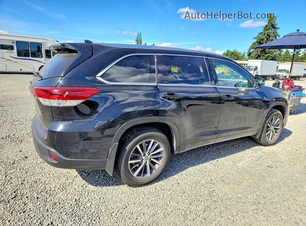 5TDJZRFH9JS905993 2018 TOYOTA HIGHLANDER Black Trasero derecho