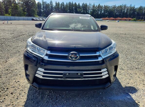 5TDJZRFH9JS905993 2018 TOYOTA HIGHLANDER Black Vista frontal