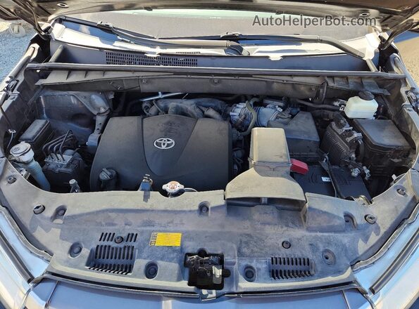 5TDJZRFH9JS905993 2018 TOYOTA HIGHLANDER Black Vista del compartimento del motor