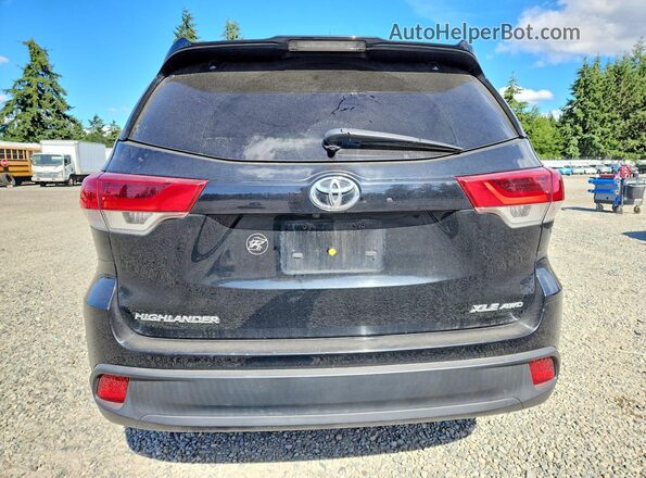 5TDJZRFH9JS905993 2018 TOYOTA HIGHLANDER Black Vista trasera