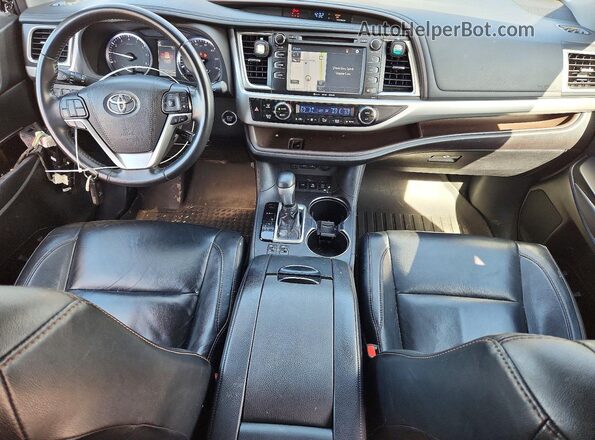 5TDJZRFH9JS905993 2018 TOYOTA HIGHLANDER Black Vista del salpicadero
