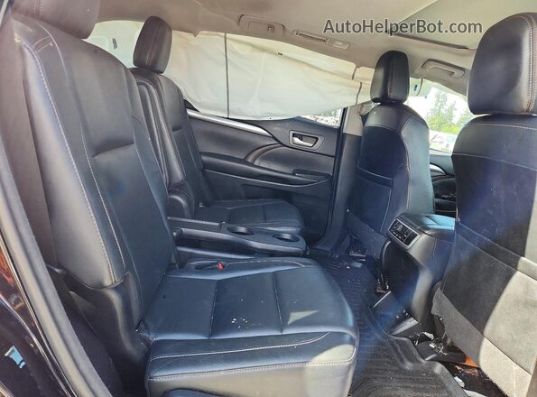 5TDJZRFH9JS905993 2018 TOYOTA HIGHLANDER Black Vista interior trasera