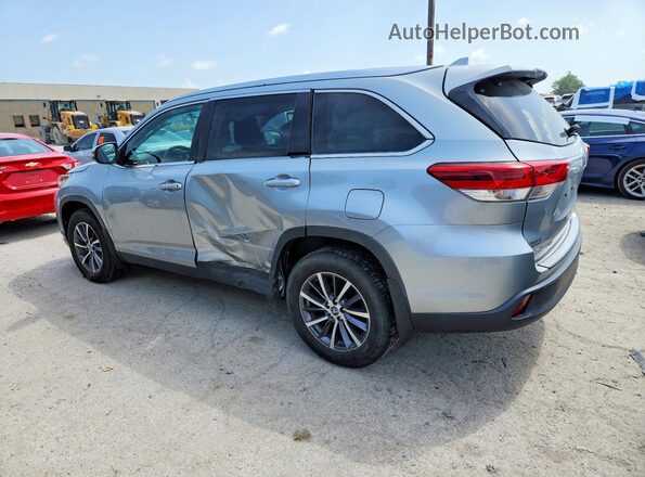 5TDJZRFH9KS588346 2019 TOYOTA HIGHLANDER Silver Rear left