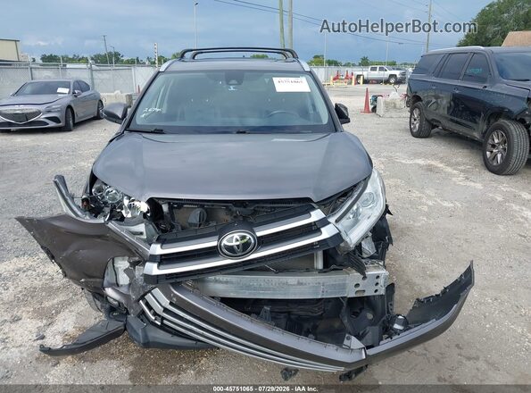 5TDJZRFH9KS604478 2019 TOYOTA HIGHLANDER Gray Widok zestawu wskaźników