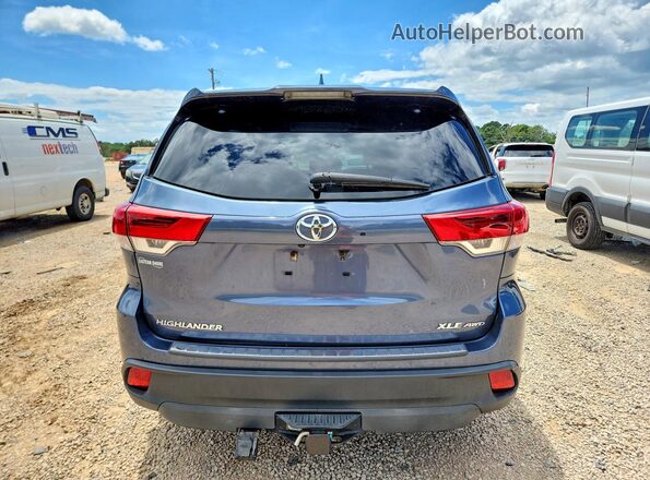 5TDJZRFH9KS971834 2019 TOYOTA HIGHLANDER Blue Widok z tyłu