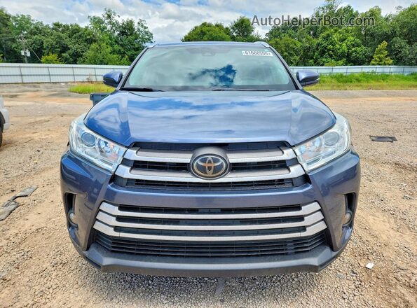 5TDJZRFH9KS971834 2019 TOYOTA HIGHLANDER Blue Widok z przodu