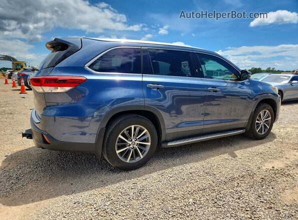 5TDJZRFH9KS971834 2019 TOYOTA HIGHLANDER Blue Tył prawy