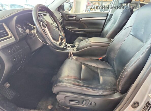 5TDJZRFHXHS357173 2017 TOYOTA HIGHLANDER Gray Vista interior delantera