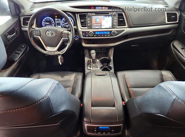 5TDJZRFHXHS357173 2017 TOYOTA HIGHLANDER Gray Vista del salpicadero
