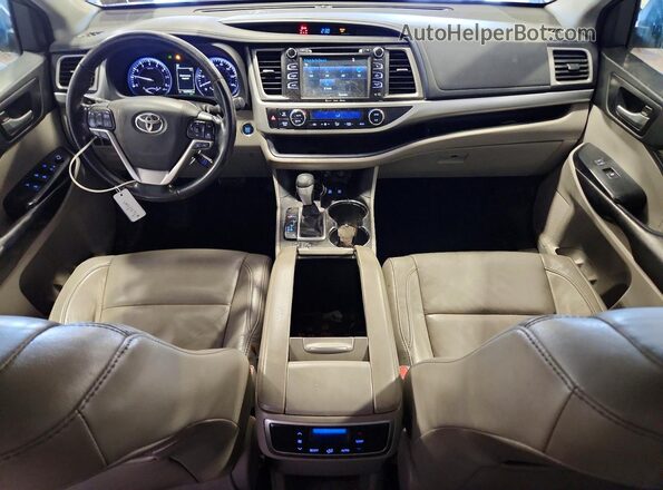 5TDJZRFHXHS441932 2017 TOYOTA HIGHLANDER Silver წინა პანელის ხედი