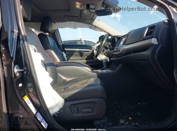 5TDJZRFHXHS447472 2017 TOYOTA HIGHLANDER Black Widok wnętrza z przodu