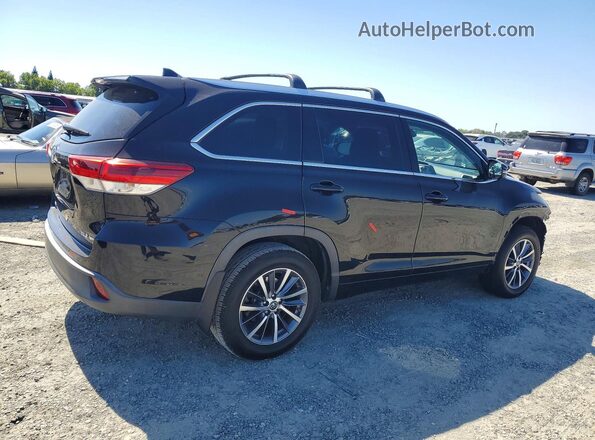 5TDJZRFHXJS552342 2018 TOYOTA HIGHLANDER Black Trasero derecho