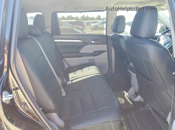 5TDJZRFHXJS552342 2018 TOYOTA HIGHLANDER Black Vista de los asientos traseros