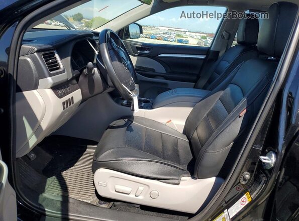 5TDJZRFHXJS552342 2018 TOYOTA HIGHLANDER Black Vista interior delantera