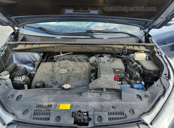 5TDJZRFHXJS802565 2018 TOYOTA HIGHLANDER Blue Vista del compartimento del motor